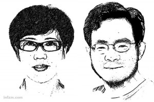 law professors Fu Yulin and He Haibo (©Southern Weekend)